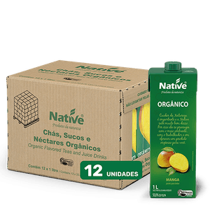Suco de Manga Orgânico Native - Caixa com 12 unidades de 1L