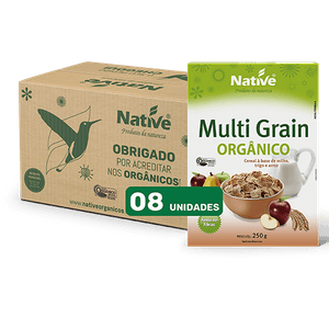 Cereal Orgânico Native Multi Grain - Caixa com 8 unidades de 250gr