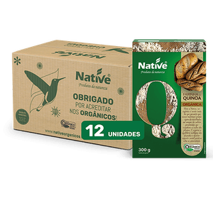 Farinha de Quinoa Orgânica Native - Caixa com 12 unidades de 300gr