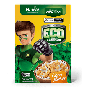 Cereal Orgânico Eco Friends Corn Flakes Native 300g