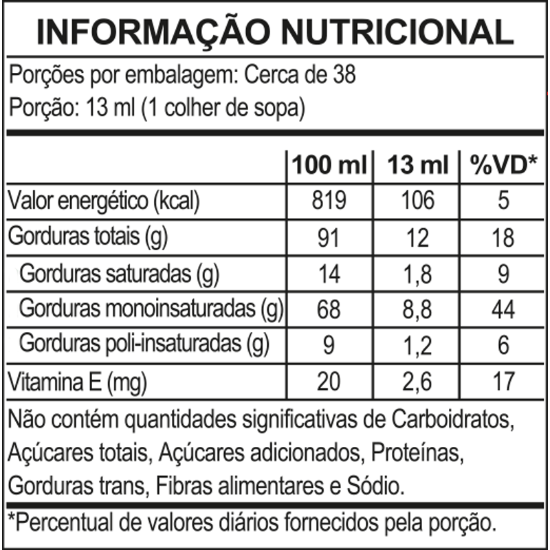 Azeite Orgânico Extra Virgem Native 250ml