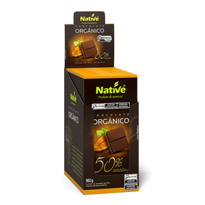 Chocolate Orgânico Native 50% Cacau 12x80g