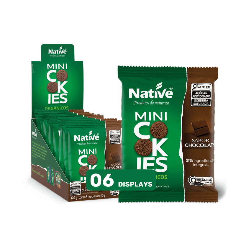MINI COOKIE ORG CHOCOLATE 6X8X40G
