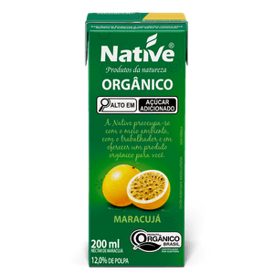 Néctar de Maracujá Orgânico Native 200ml