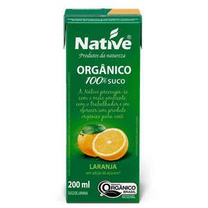 Suco de Laranja Orgânico Native 200ml