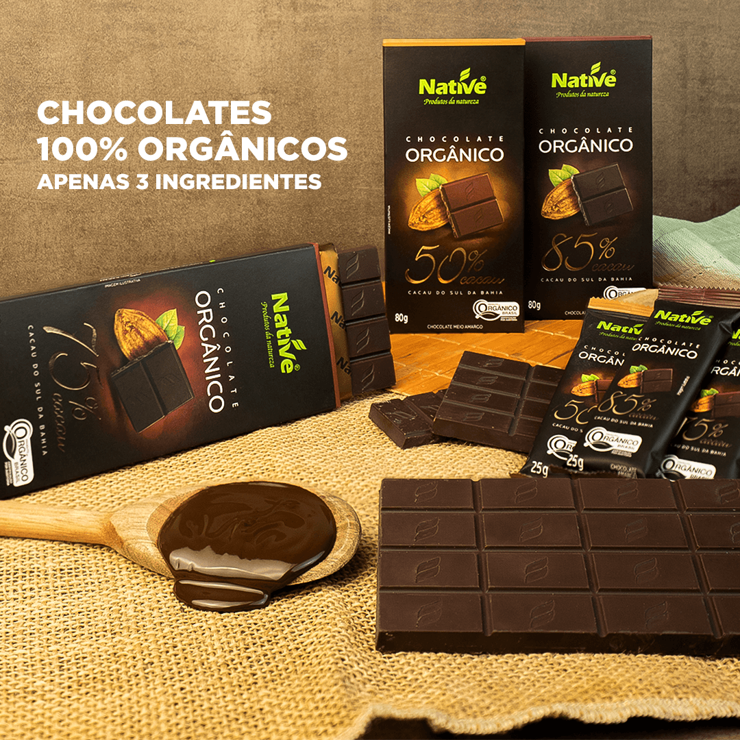 CHOCOLATE ORG NATIVE 75%-80GR
