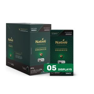 Café Orgânico Espresso em Cápsulas – Intenso –  contém 05 cartuchos com 10 cápsulas