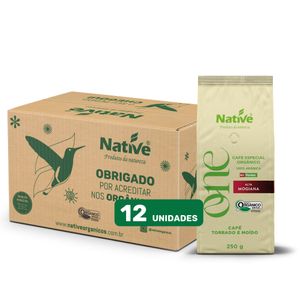 Café Torrado em Grãos Orgânico Especial Alta Mogiana Caixa com 12X250G